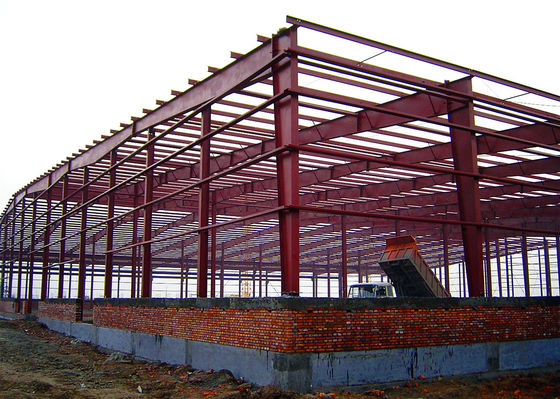 Klaar Gemaakte het Pakhuisworkshop van de Staalstructuur/Industriële Bouwconstructie