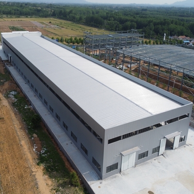 Prefab geprefabriceerde stalen constructie magazijn met steenwol isolatie