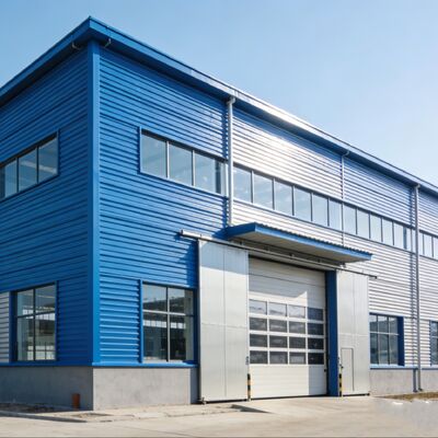 Q355B Voorgefabriceerd stalen pakhuis met sandwichpaneel