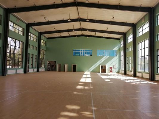 Pre-engineered staalstructuur Badmintonzaal Q235B Q355B Materiaal