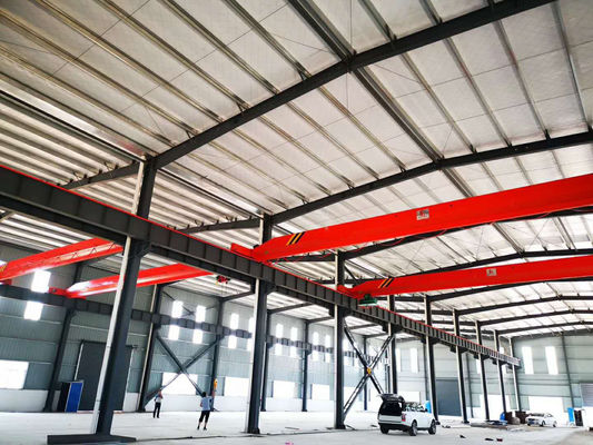 Prefab Stalen Constructie Werkplaats Q235B Q355B Grote Overspanning Kraan Klaar