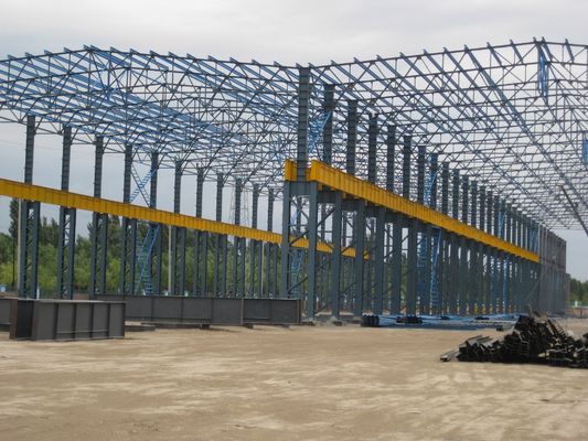 Prefab Stalen Constructie Werkplaats met Bovenloopkraan