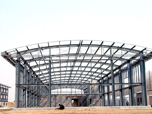 Portal Frame Staalbalk Kolom Staalstructuur Warehouse Hoge mate van aanpassing