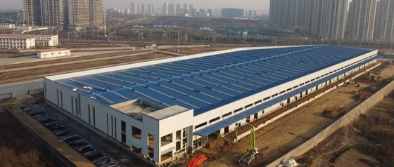 Portal Frame Staalbalk Kolom Staalstructuur Warehouse Hoge mate van aanpassing