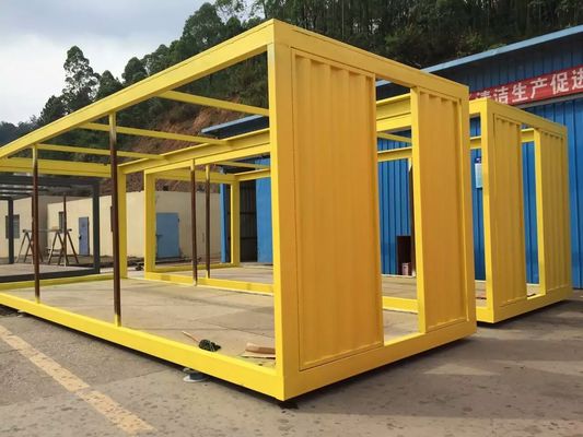 Gegalvaniseerde prefab containerhuis met glaswol panelen