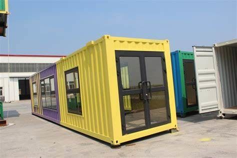 Gegalvaniseerde prefab containerhuis met glaswol panelen