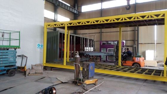 Gegalvaniseerde prefab containerhuis met glaswol panelen