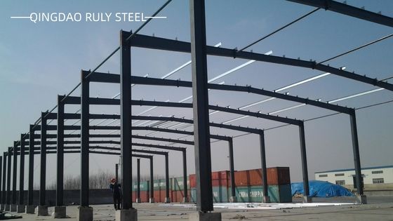 H-sectie Frame Part Prefabricated Steel Workshops Hoog windweerstand Gratis aanpassing