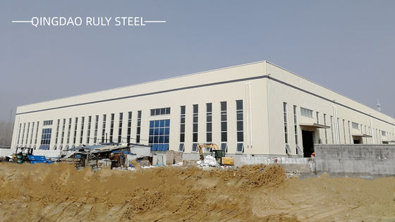 Ruimteframe van licht staal Warehouse Metalen structuur Prefab Layout Workshop