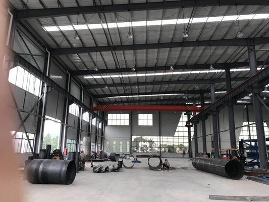 Ruimteframe van licht staal Warehouse Metalen structuur Prefab Layout Workshop