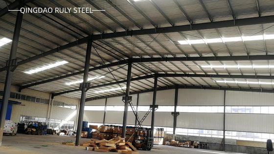 Stabiel staalconstructie met lange lengte H-sectie geschilderd groot staalconstructiewerkplaats