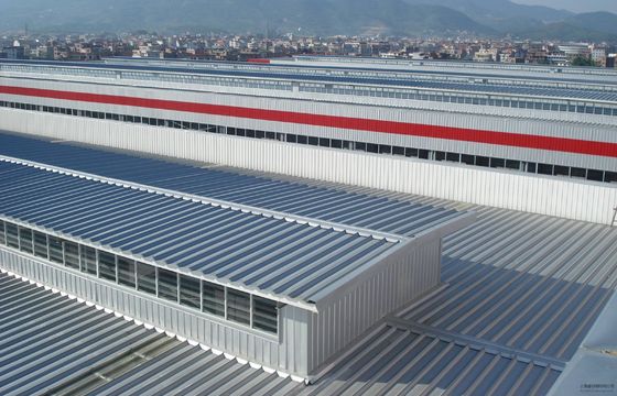 Snelopbouw staalstructuur staal kleurwandpanelen prefab gegalvaniseerde werkplaats