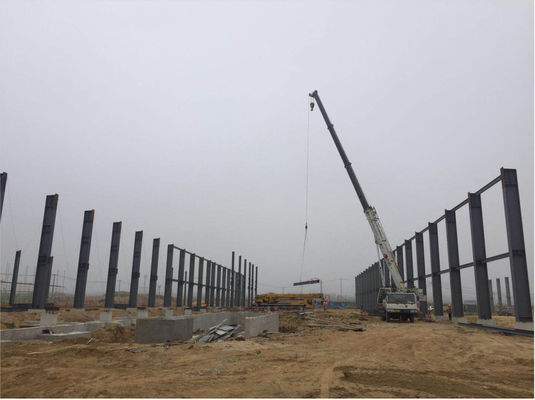 Warme verkoop Prefabriceerd staal Werkplaats Gebouw Metalen gegalvaniseerd portaal frame Constructie opslag
