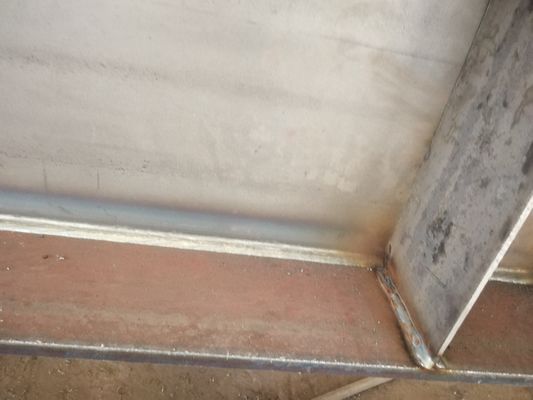 Hoogsterke geprefabriceerde structuurstaalfabricage H-balk geschilderd / gegalvaniseerd