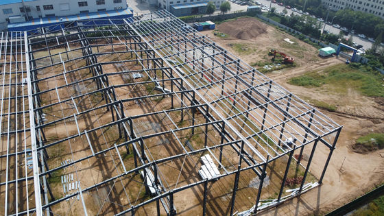 Prefab H-sectie staalconstructie werkplaats met brugkraan anti-corrosie