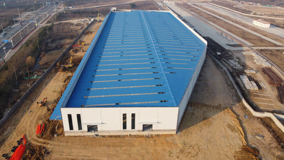 Q235B Staalconstructie Gebouw Prefabricate staalconstructie met isolatiepaneel