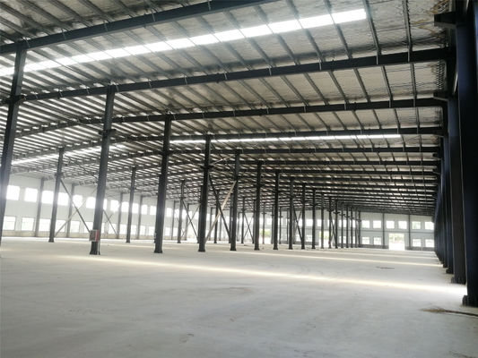 Bied betaalbaar goedkoop Speciaal lange span geassembleerd licht staal dak frame magazijn