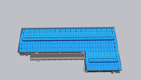 Industriële schuren Project Gebouw Q235B/Q355b Lichte staal structuur magazijn