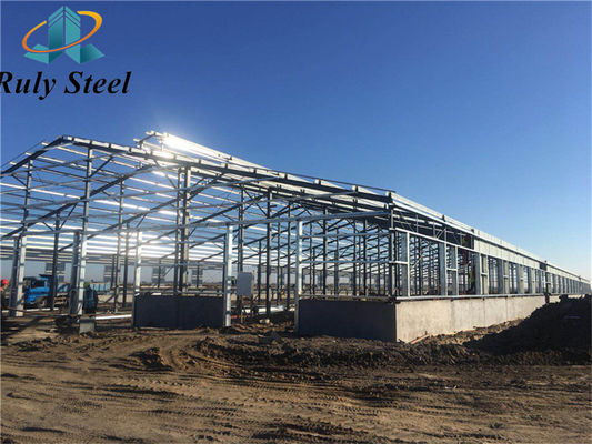 Grote staalconstructie Industrieel materiaal Constructie Metalen geprefabriceerde gebouwen magazijn