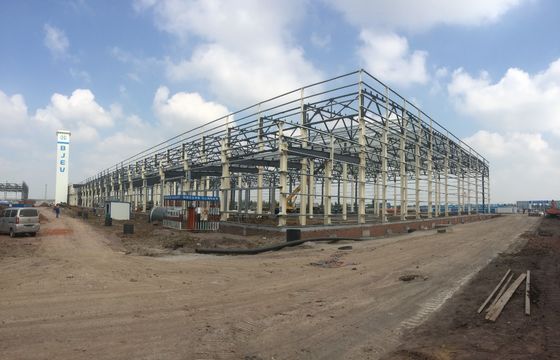 Hoge sterkte stalen pluimveehuis Drie verdiepingen stalen structuur gebouw