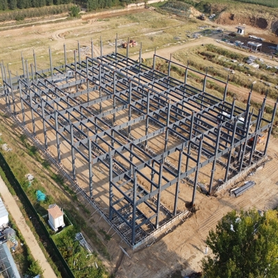 Prefab Steel Structure Warehouse Q235B Q355B ASTM A36 Grote span