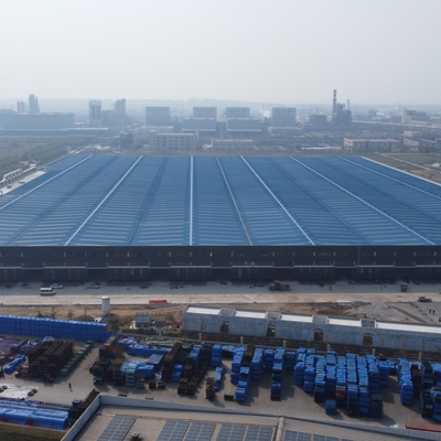 Prefab Steel Structure Warehouse met Q235B Q355B H-Section Frame