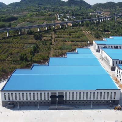 Prefab Steel Structure Warehouse met H-sectie balken 50 jaar levensduur