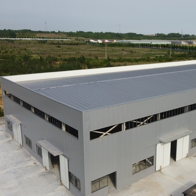 Prefab stalen magazijngebouw met steenwol panelen