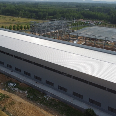 Prefab geprefabriceerde stalen constructie magazijn met steenwol isolatie
