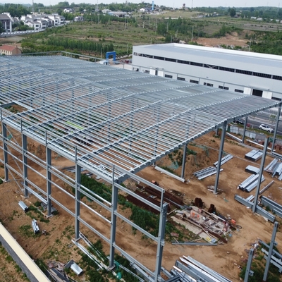 Steel Structure Auto Showroom met onderhoudswerkplaats Q235B Q355B