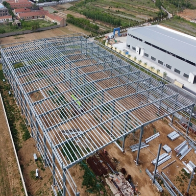 Steel Structure Auto Showroom met onderhoudswerkplaats Q235B Q355B