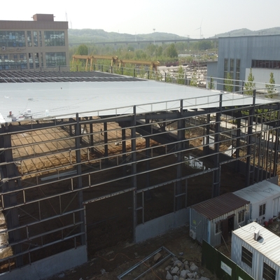 Arch dak staal structuur magazijn met rock wool isolatie