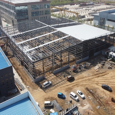 Prefab stalen constructie werkplaats met glaswol isolatie