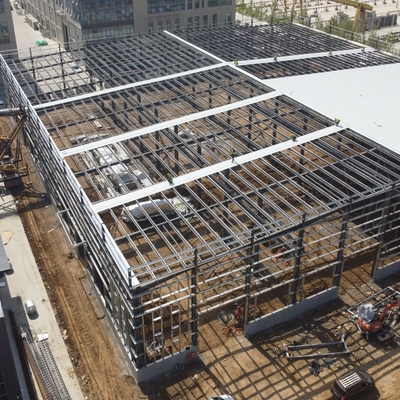 Prefab stalen constructie werkplaats met glaswol isolatie