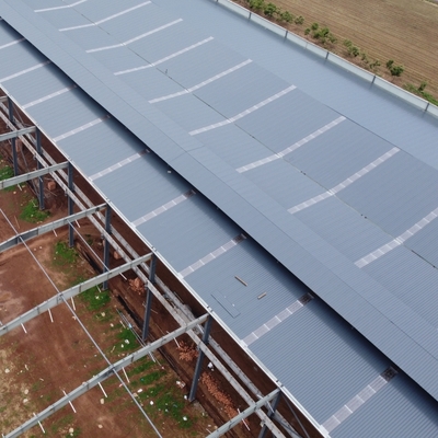 Prefab stalen constructie magazijn met bovenloopkraan Q235B Q355B