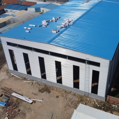 Prefab Steel Structure Warehouse met Q235B Q355B H-Section Frame