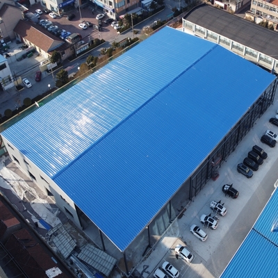 Steel Structure Auto Showroom met onderhoudswerkplaats Q235B Q355B