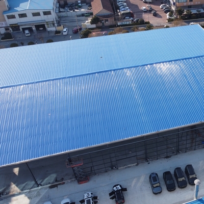 Prefab geprefabriceerd stalen magazijn met bovenloopkraan Q235B Q355B