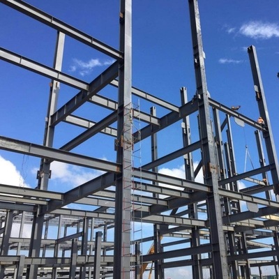 Aangepaste H-sectie staal portaal frame prefab gebouw structuur