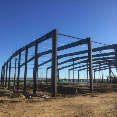 Prefab stalen constructiegebouw voor magazijnfabriek winkelcentrum CE-gecertificeerd