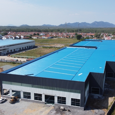 Prefab Steel Structure Warehouse met isolatie van glaswol