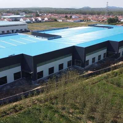 Q235B Staalstructuur magazijn met gegalvaniseerd metaalframe