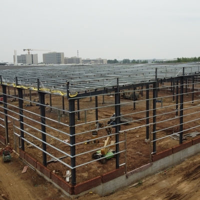 100 meter groot staalgebouw met 5 ton kraan