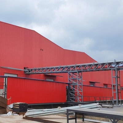Prefabriek Multi-Verdiepingen Stalen Gebouw Werkplaats met H-profiel Balken
