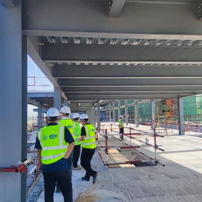 Geschilderd geprefabriceerd stalen hotelgebouw voor resortprojecten