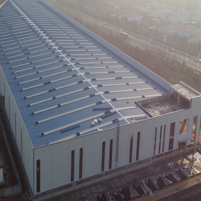 Q355B Geprefabriceerde Staalconstructie Werkplaats met Rotswol Isolatie