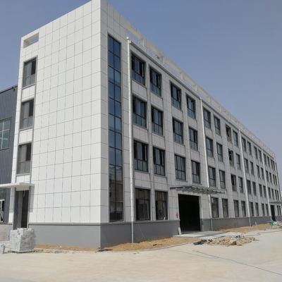 Prefab Steel Warehouse met kantoor gegalvaniseerd vloerdek