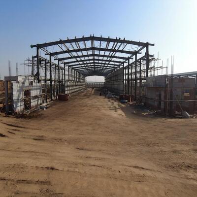 Voorgefabriceerd staalhuis Kippenkoepel Staalgebouwen Boerderij Staalconstructie Kippenhuis