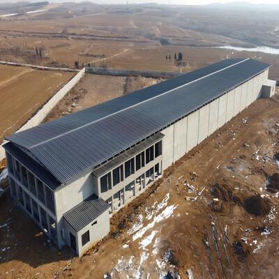 Voorgefabriceerd staalhuis Kippenkoepel Staalgebouwen Boerderij Staalconstructie Kippenhuis