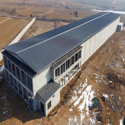 Voorgefabriceerd staalhuis Kippenkoepel Staalgebouwen Boerderij Staalconstructie Kippenhuis
